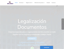 Tablet Screenshot of legalizaciones.net